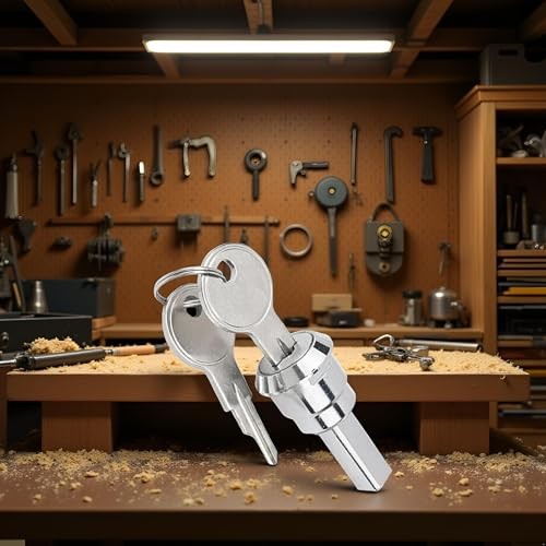 Universal Toolbox Lock, Cabinet Drawer Lock, 180° Rotation Unlocking