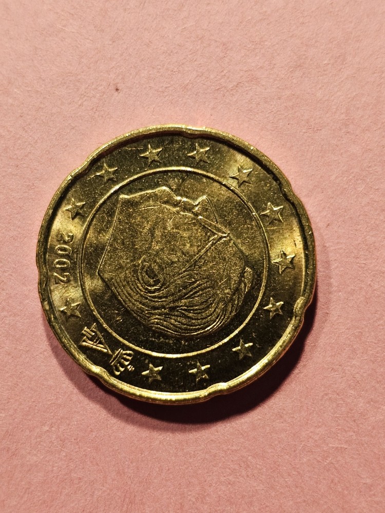2002 BELGIUM 20EURO Cent Excellent Condition