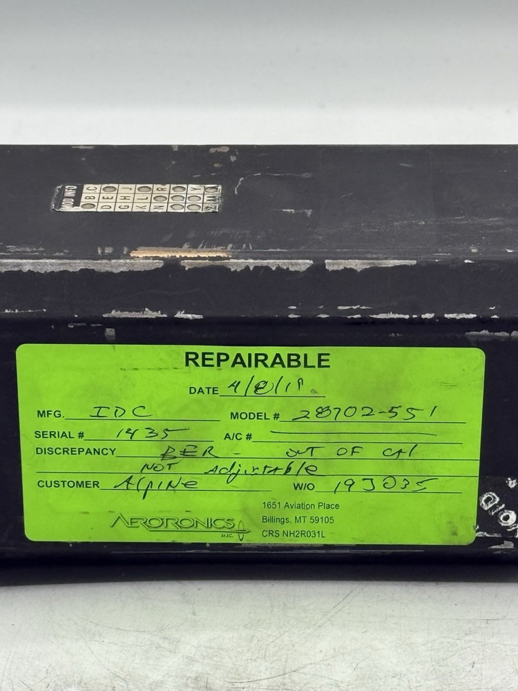 IDC Encoding Altimeter 519 P/N: 519-28702-551 READ