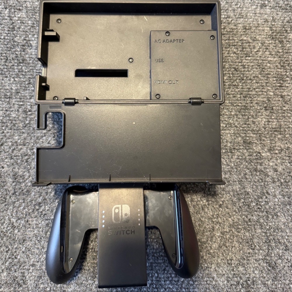 Nintendo Switch Dock Station and Joycon Grip Bundle OEM Authentic Tested