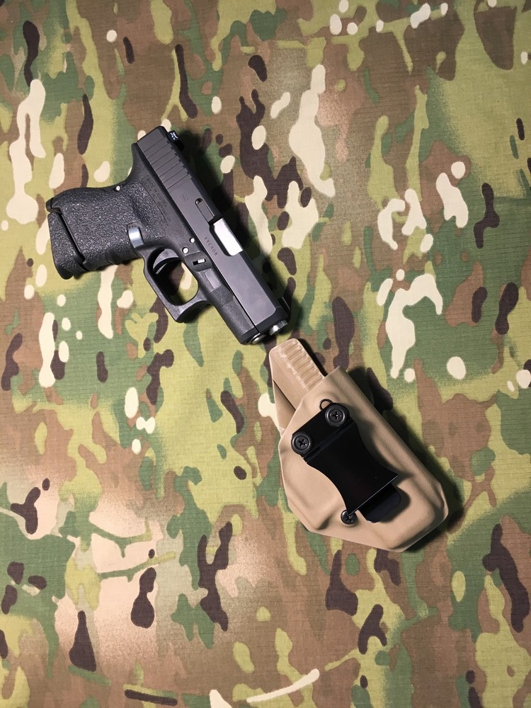 FDE Kydex IWB for Glock 26/27 Holster - Appendix Draw *MC
