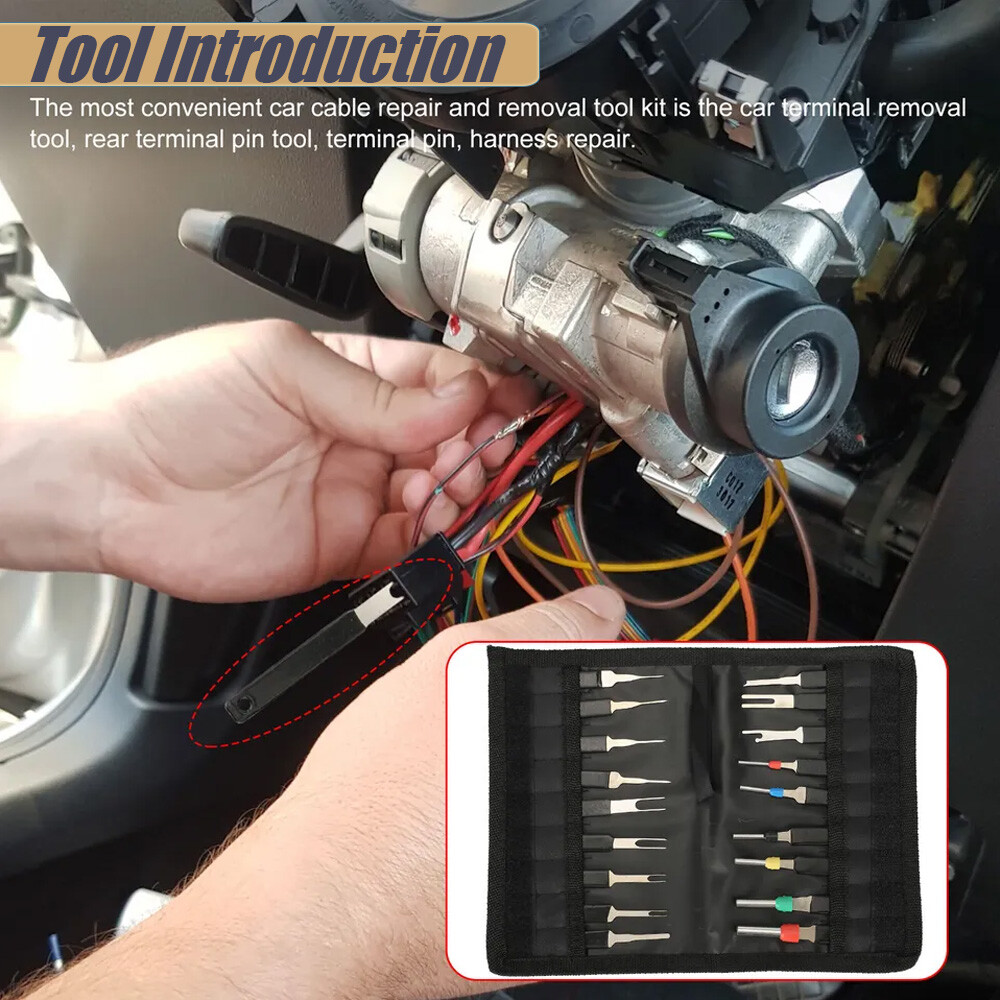 18PCS Car Terminal Removal Tool Kit Wire connector Pin Release Extractor Puller