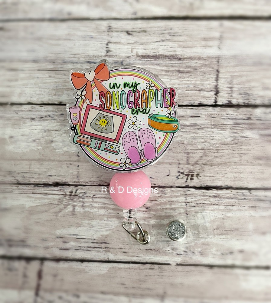 Sonographer Retractable Badge Reel