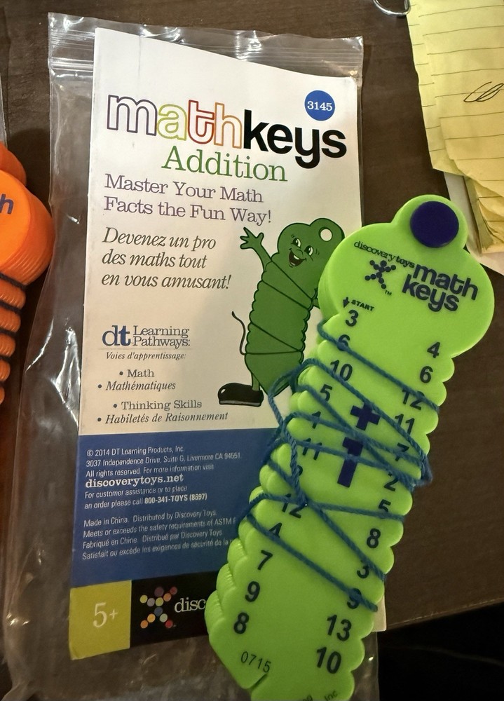New Discovery Toys Math Keys Addition And Subtraction Master Your Math Thinking