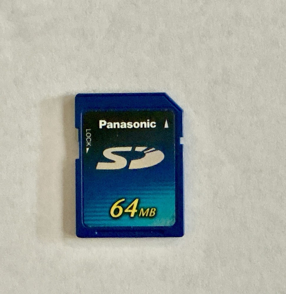 Panasonic 64MB SD Card - Memory Card for Digital Camera - READ