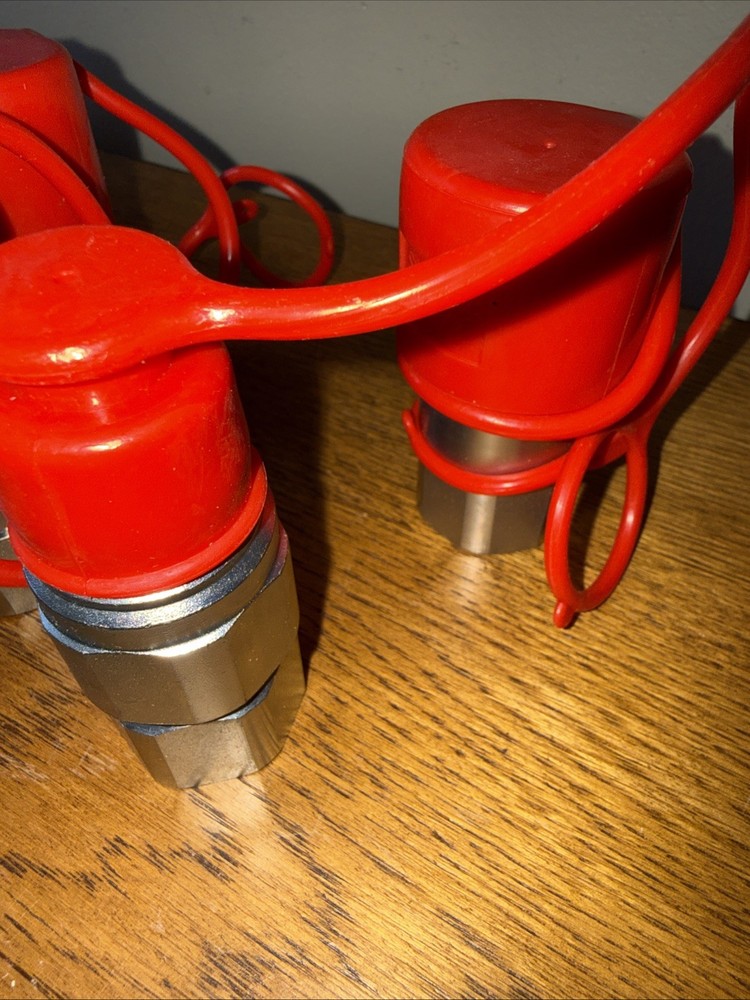 RANSOTO 2 Sets 1/2" NPT Flat Face Hydraulic Quick Connect Coupler/Coupling Set