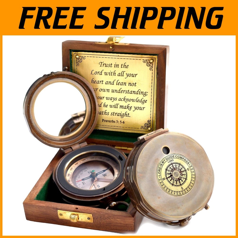 Graduation Day Compass Gift, Proverbs 3:5-6=