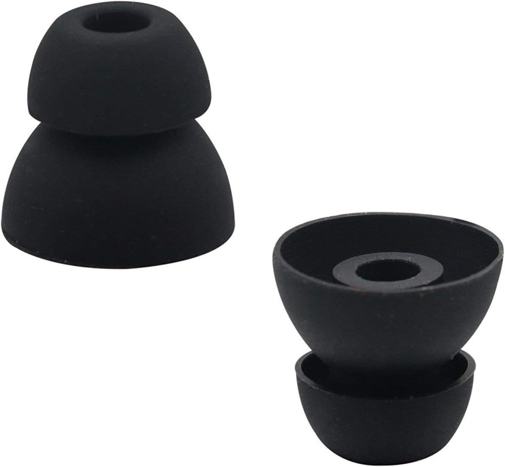 ALXCD Replacement Eartips Silicone Earbuds Buds Set Compatible with Black