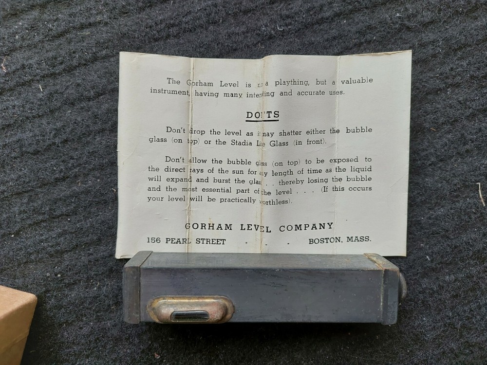 Antique Army Locator Sighting Level, Circa 1915