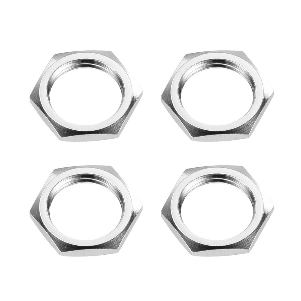 4 Set Guitar Nut and Washers 3/8" Input Output Jack Socket Nut Silver