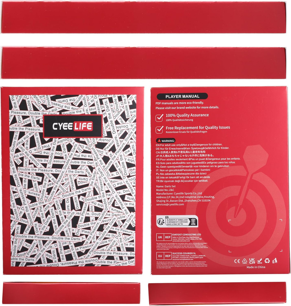 16G Soft Tip Darts with Extra Flights and Plastic Points for Beginners