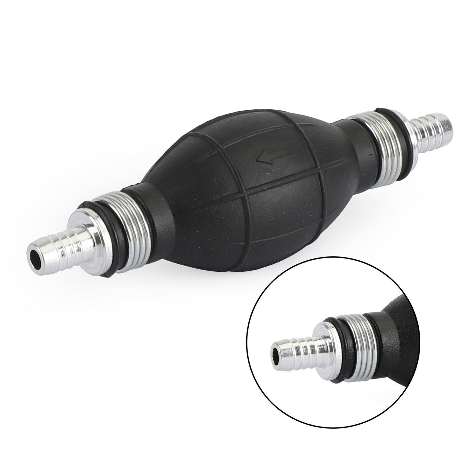 2pcs Hand Primer Bulb Outboard Car Marine Boat Gas Fuel Line Pump All Fuels 1/4"