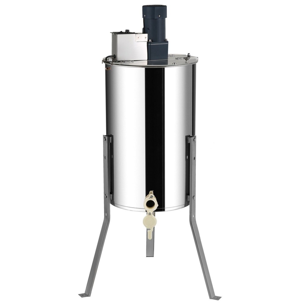 Beekeeping Extractor 2-4 Frame Electric w/Clear Lid & Height Adjustable Base