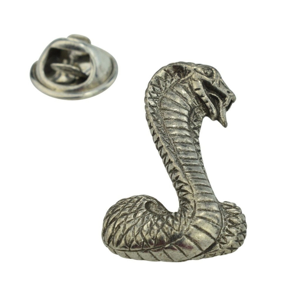 Snake Pewter Lapel Pin Badge