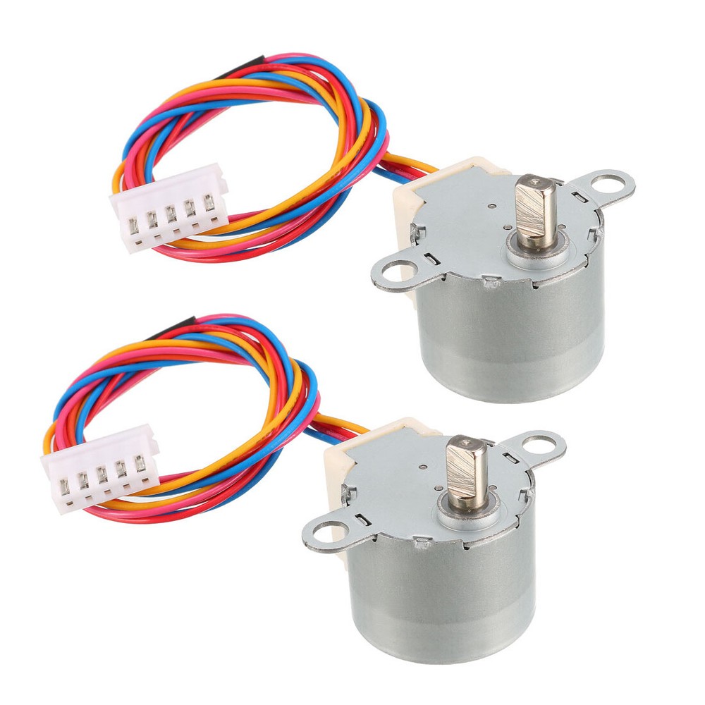 2 x 24BYJ48 DC 12V Reduction Stepper Motor Micro Reducer 4-Phase 5-Wire