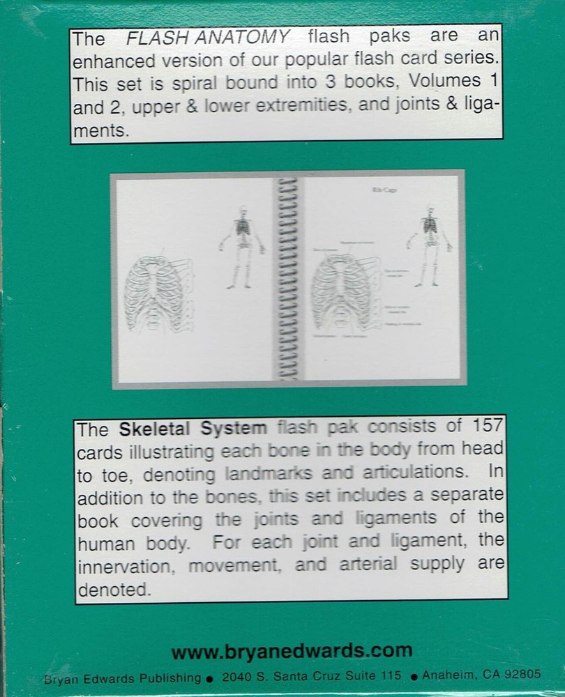 Skeletal System Flash Cards Pks