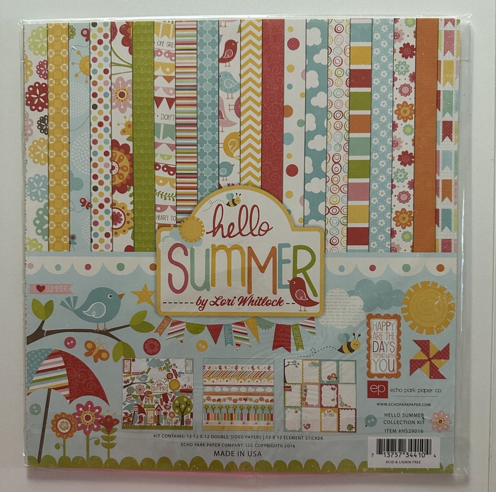 Echo Park 12 x 12 Paper Pack Multiple Variations Available-You Choose
