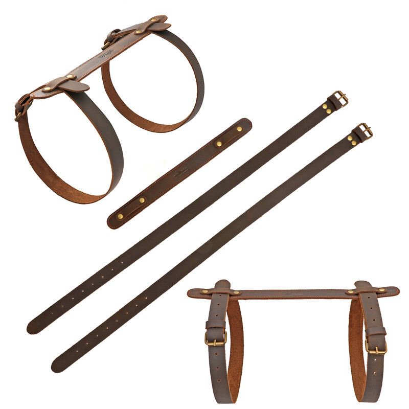 Leather Picnic Motorcycle Blanket Carrying Handle Belt Bedroll Strap Adjustable