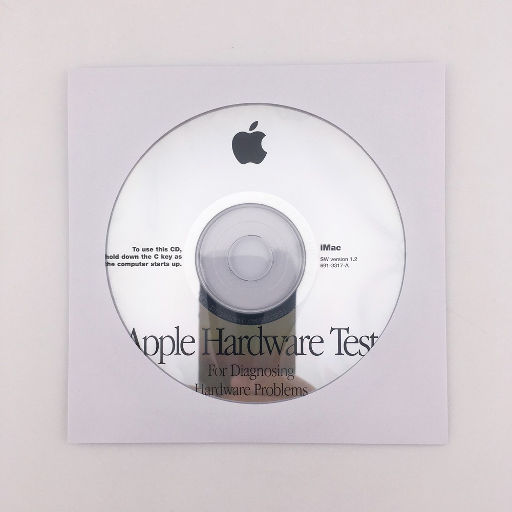 iMac Apple Hardware Test For Diagnosing Hardware Problems Version 1.2 CD 2002