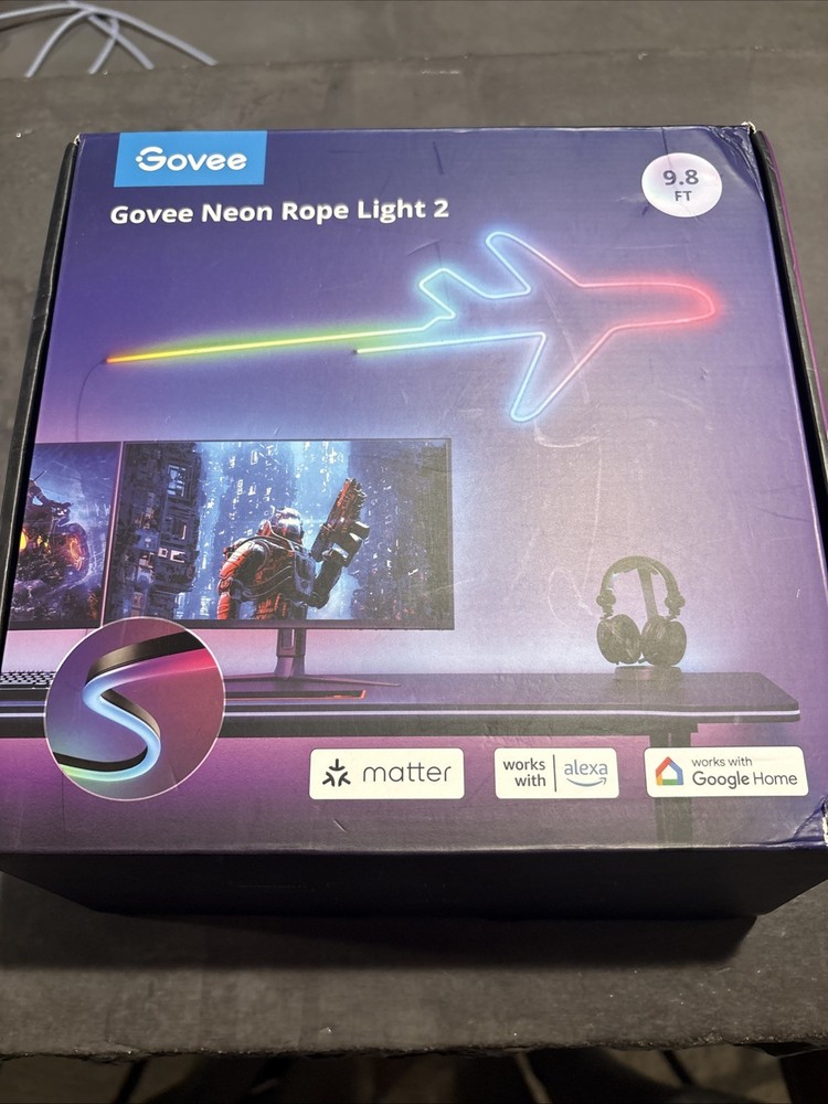 Govee Neon Rope Light 2, 9.8 Ft, Model H61D3, New