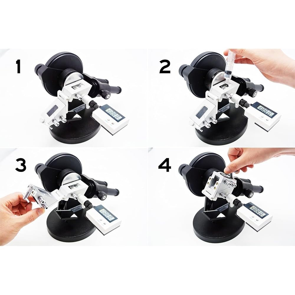 ABBE Refractometer Binocular with Refractive Index nD 1.3000-1.7000 Brix 0-95%