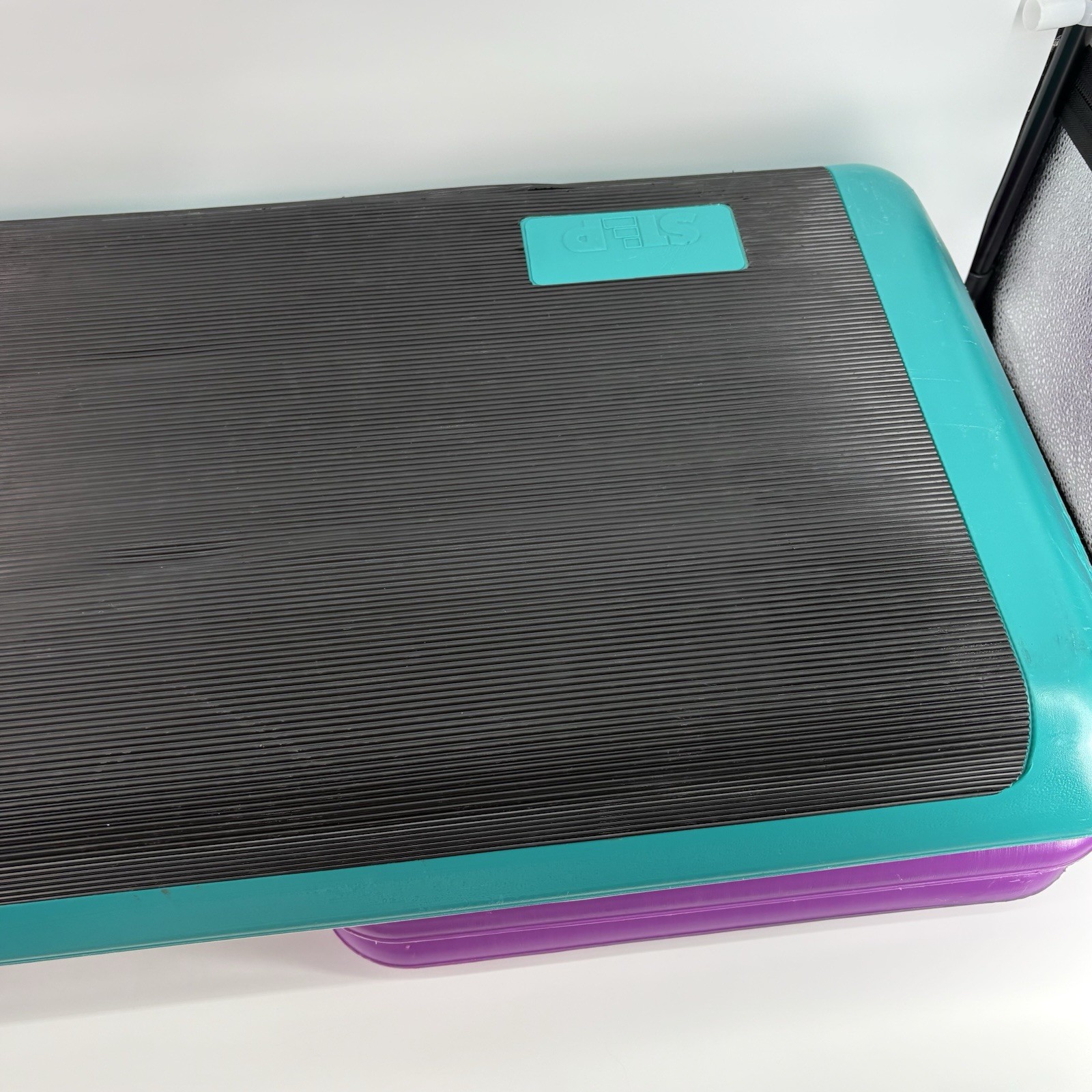 Vintage THE STEP Original Exercise 43" Aerobic Stepper w/ 4 Risers Free Shipping