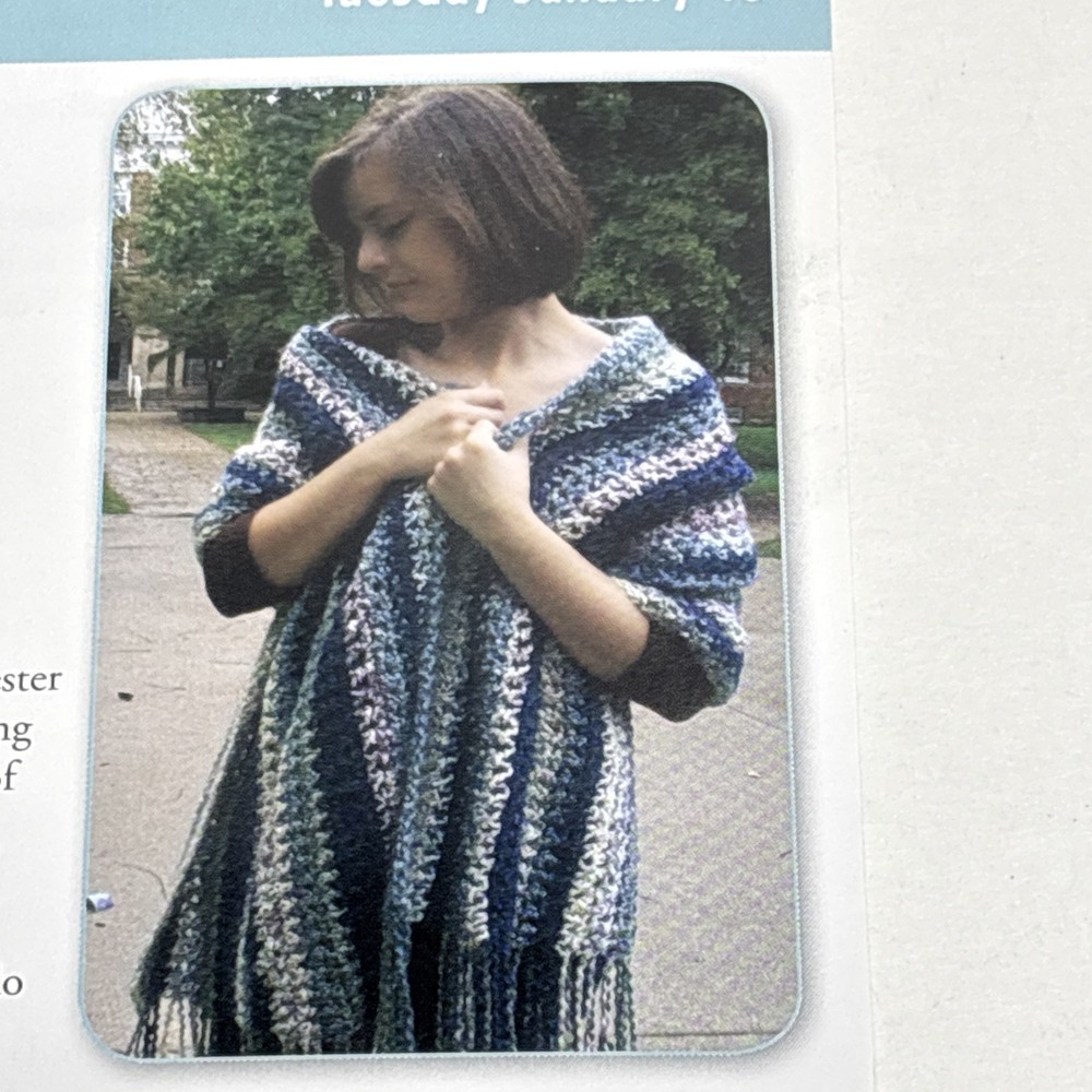 Homespun Wrap Crochet Pattern Cards Pages