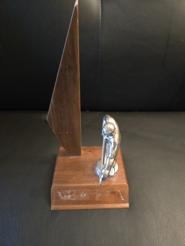 Vintage MCM Pool Trophy Billiards Trophy