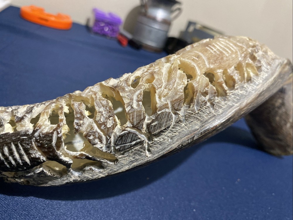 Hand Carved Horn