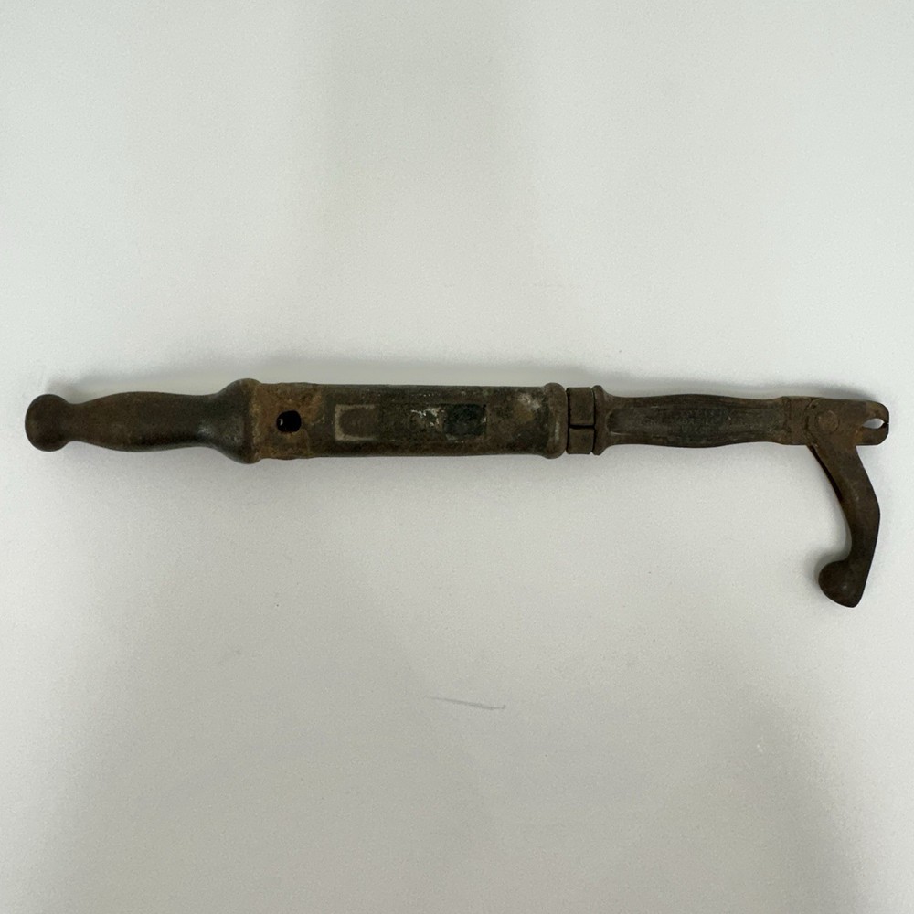 Three Antique Cast Iron Slide Hammer Nail Pullers Morrill Suregrip Rustic /cb