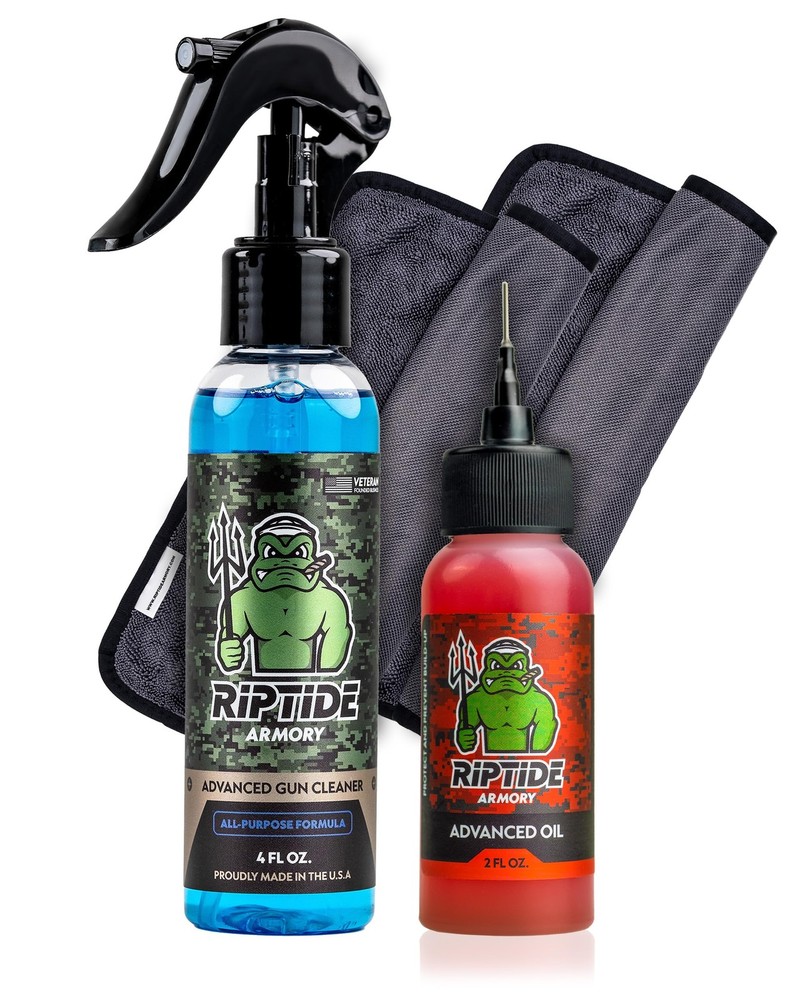 Riptide Armory Advanced Gun Cleaner & Oil Kit - Cleans, Lubes, Protects