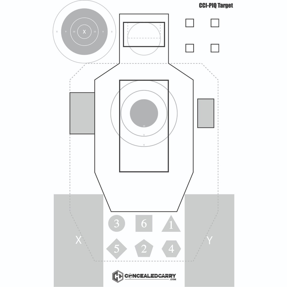 CCI Pistol Intelligence Target – 100 Pack