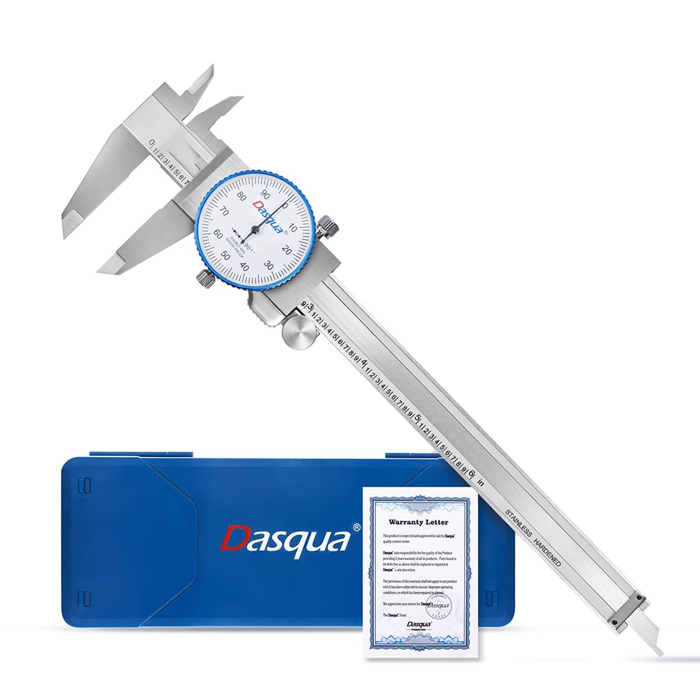 0-6" Dial Caliper Measuring Tool, Double Shock-Proof, Made of Solid Stainless St