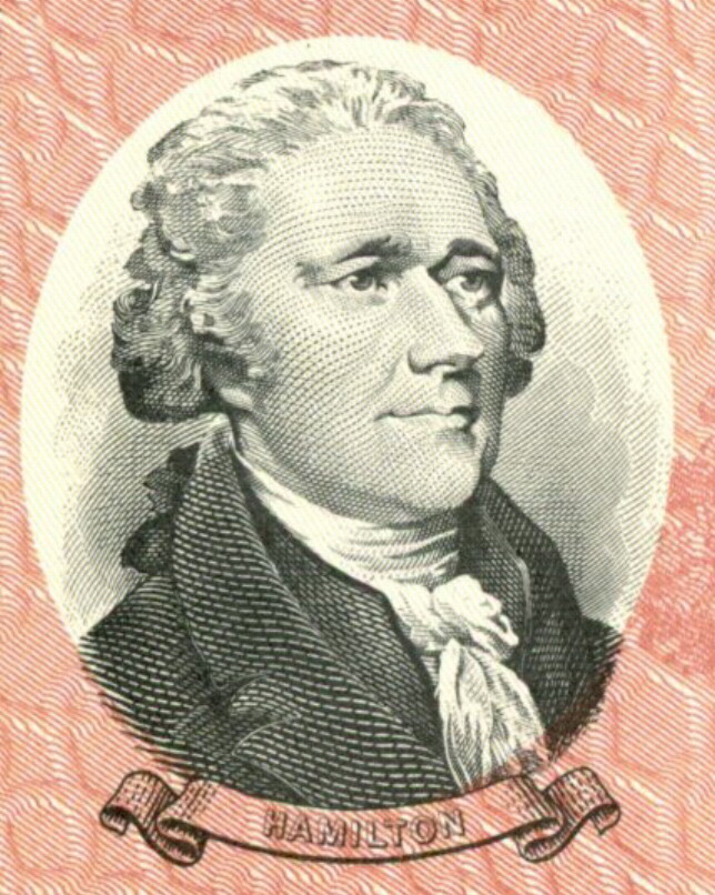 UNITED STATES $500 NICE VIGNETTE OF ALEXANDER HAMILTON SAVINGS BOND - CANCELLED!