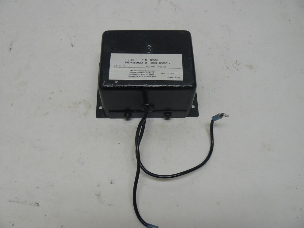 Teal Electronics 1F60M filter F1 sub assembly for 860901M