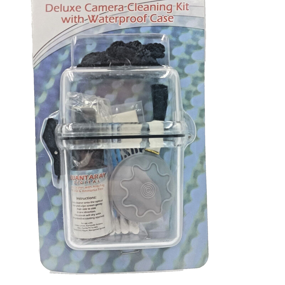 Quantaray Digital Deluxe Camera Cleaning Kit With Waterproof Case 5 Piece Set
