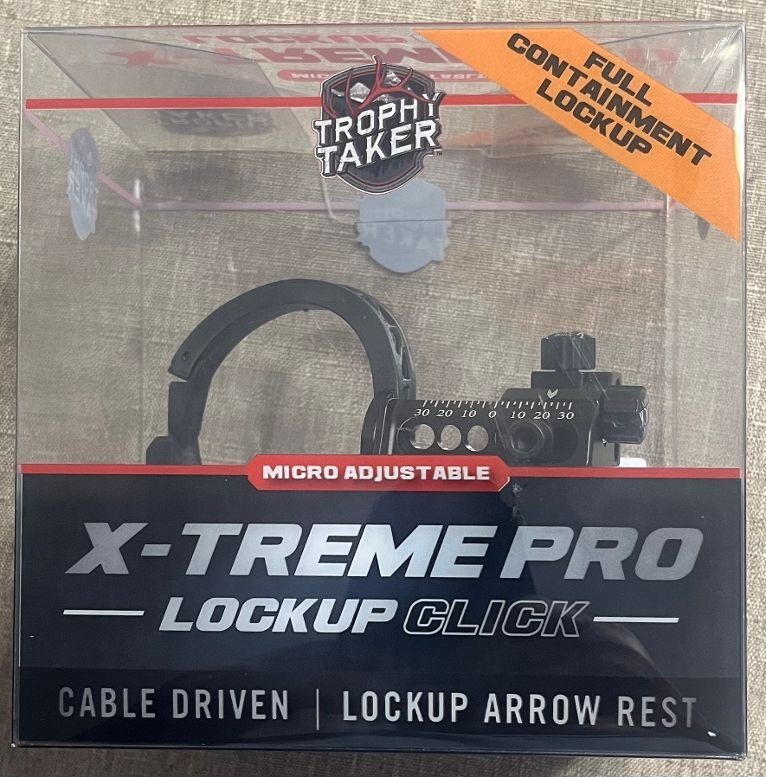 Trophy Taker X-Treme Pro Lockup Click Rest Black Right Hand (Micro Adjustable)