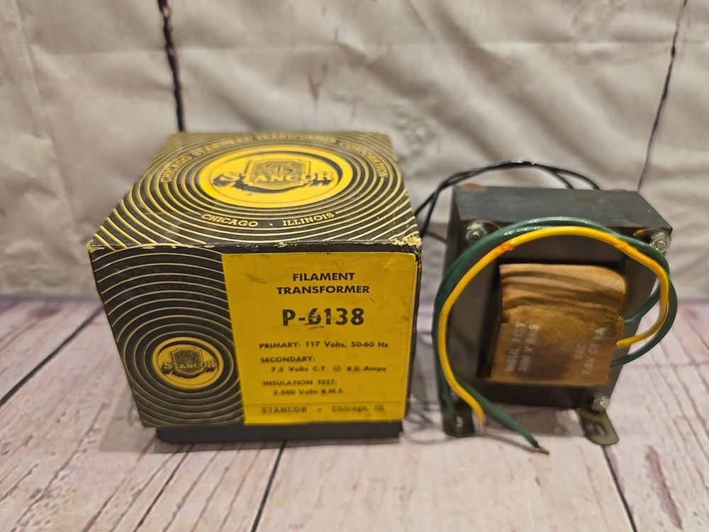 Stancor P-6138 Filament Transformer - NOS - NEW - Never Used