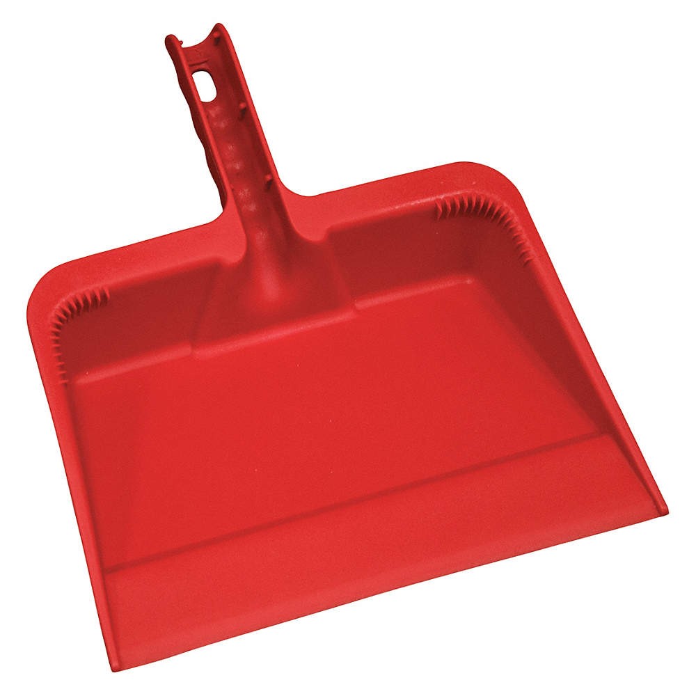 GRAINGER 48LZ35 Handheld Dust Pan,Red 48LZ35
