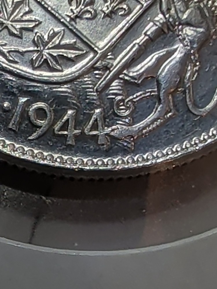 1944 Canada 50 Cents Far 4. 4/4 - High Grade UNC. -BB92
