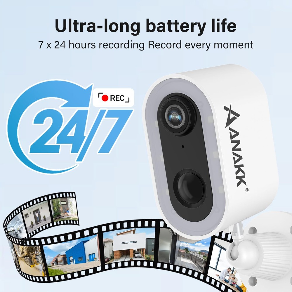 Solar Security Cameras Wireless Outdoor, Solar Camera for Home Security, Colo...