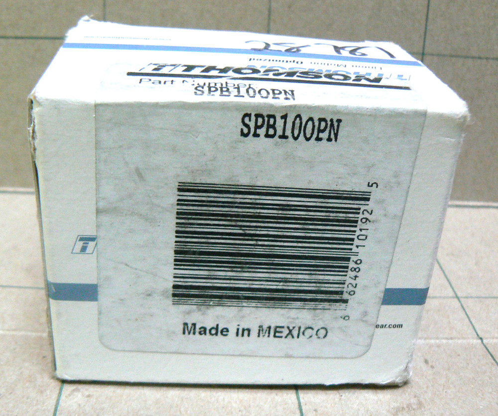 THOMSON , SPB100PN , Linear Bearing , .0625" , NEW (A)