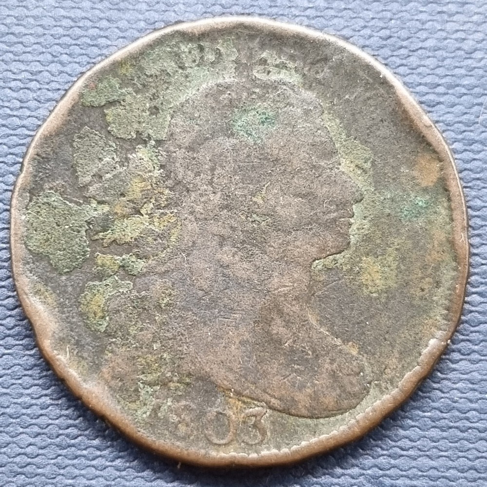 1803 Draped Bust Large Cent 1c Circulated Details #61583