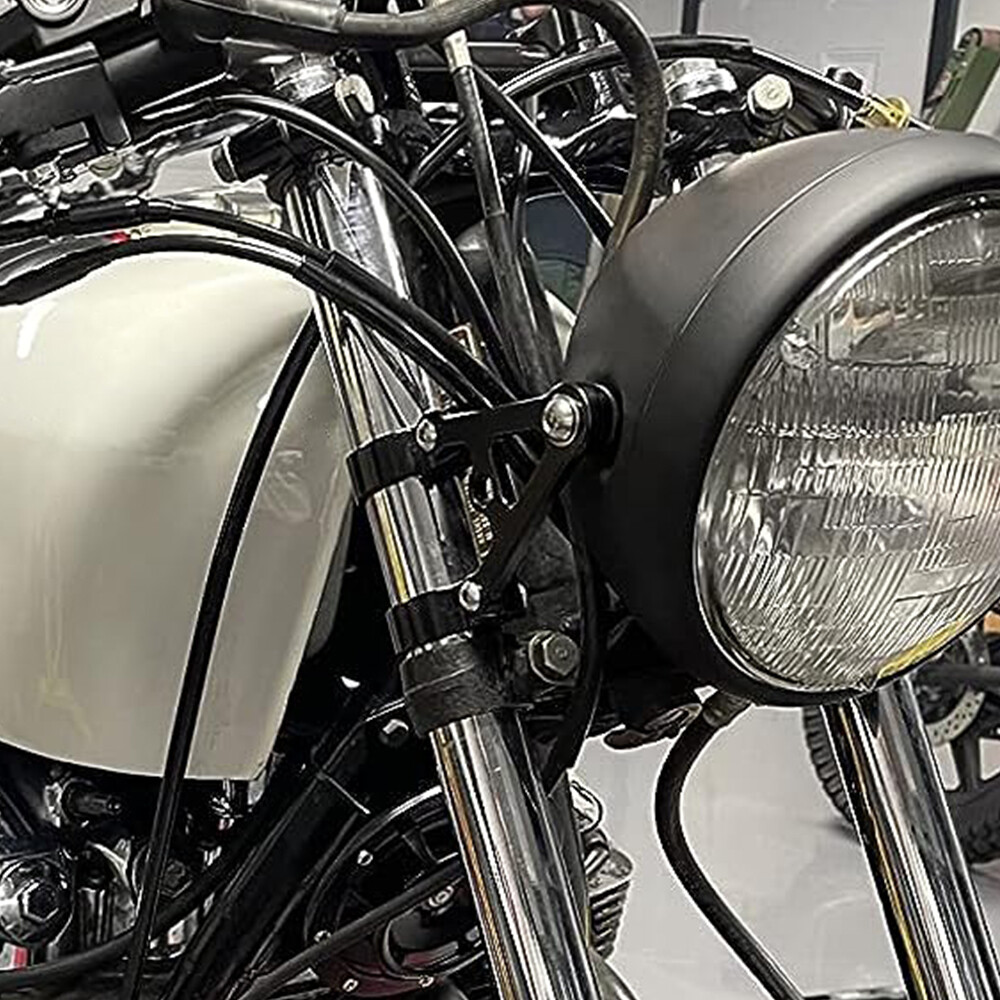 Headlight Mount Bracket Fork Head Lamp Holder Fit For 45mm Front Fork Tubes
