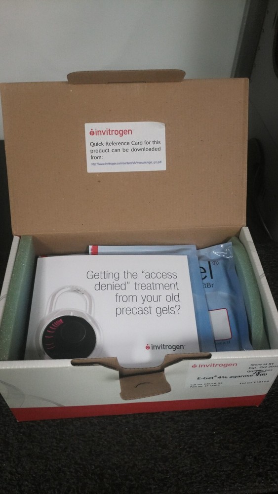 INVITROGEN E-GEL 4% Agarose HR Exp Oct2010 15pcs