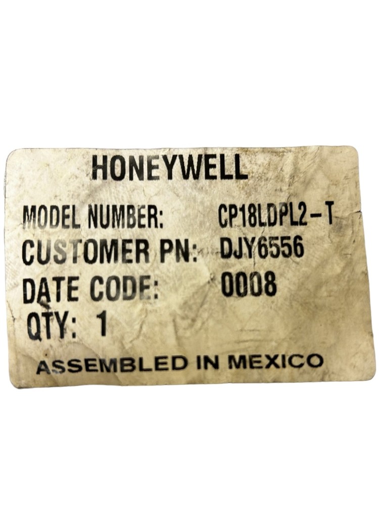HONEYWELL MICRO SWITCH, CP18LDPL2-T, Sensing and Control - NEW IN ORIGINAL