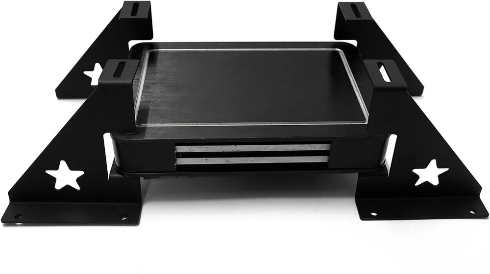2 Amp Amplifier Rack Audio Rack Systems Stacking Brackets for Sound Equipment