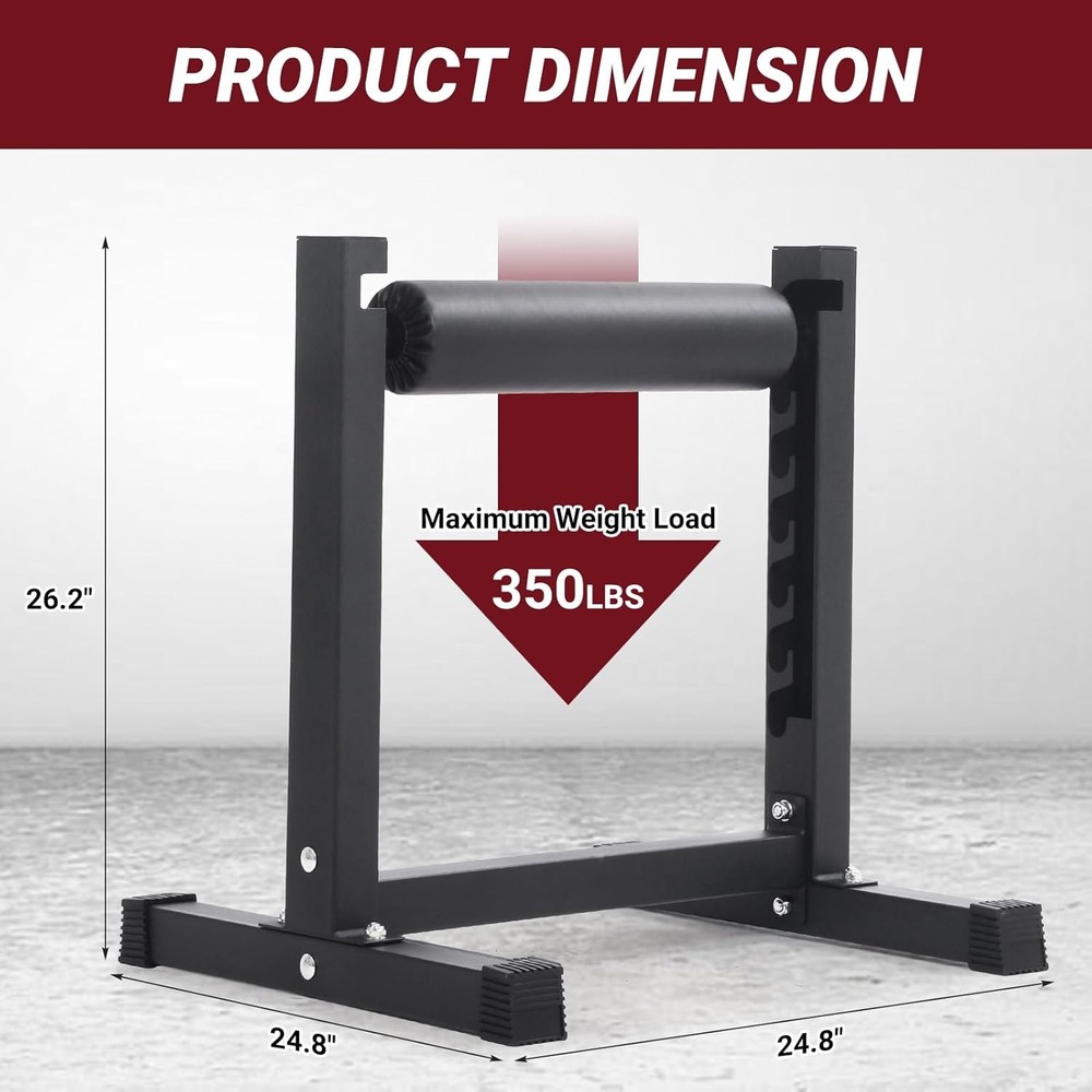 Single Leg Bulgarian Split Squat Stand Roller 7 Level Adjustable Settings