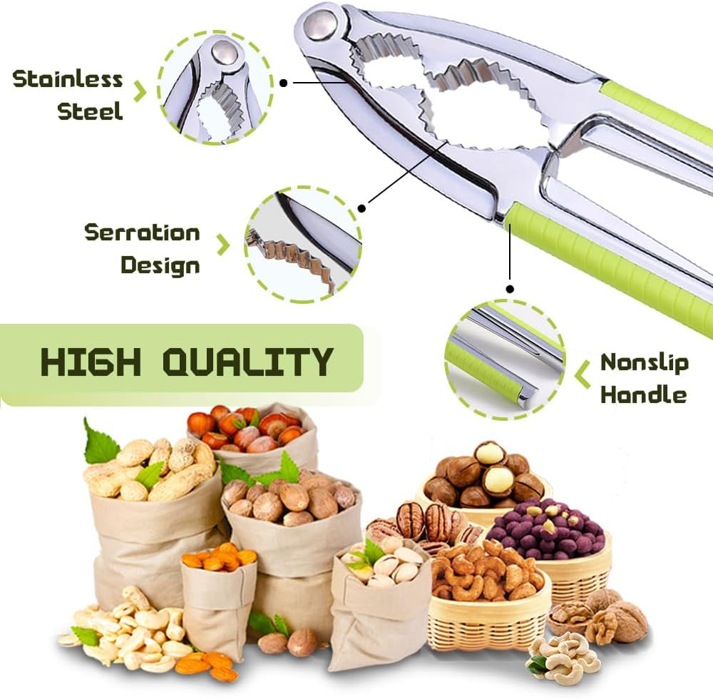 Nut Cracker, Nutcracker, Seafood Tools, Walnut Cracker for All Nuts, Heavy Duty