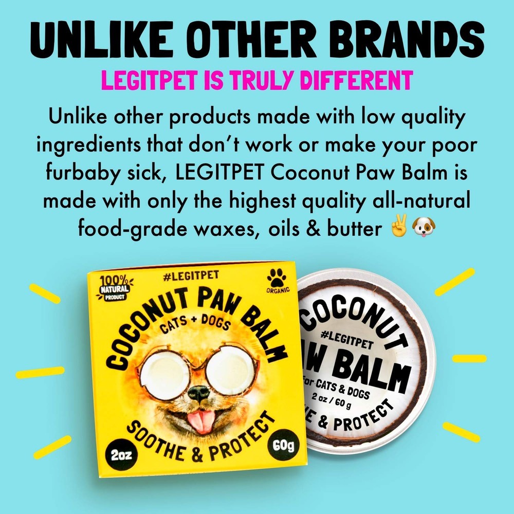Coconut Paw Balm for Dogs by